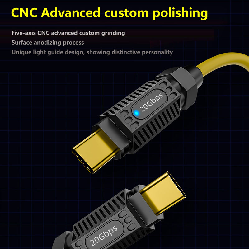 0.2m 140W 20Gbps 8K 60Hz Audio Video Transmission USB3.2 Type-C Data Cable 0.2m 140W 20Gbps 8K 60Hz Audio Video Transmission USB3.2 Type-C Data Cable